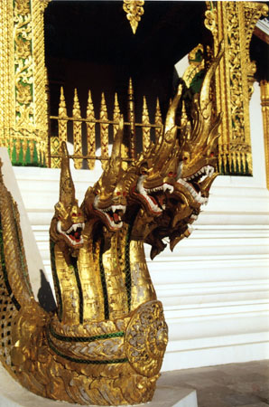 0020 Les dragons de l'escalier du Wat Ho Prabang