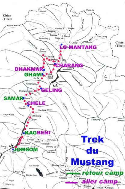 carte du mustang (trajet cout)